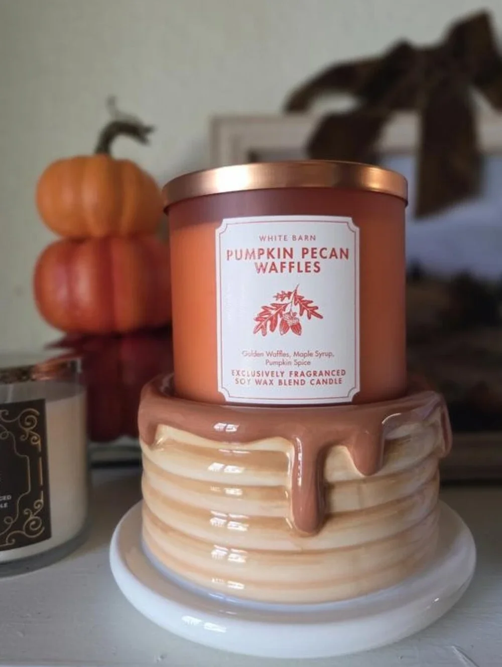 Bath & Body Works Fall 2026 Pancake Stack 3-Wick Candle Holder NEW